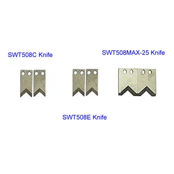 2pcs/set Steel Knife Blade for SWT508C SWT508E SWT508MAX-25 SWT508SDB SWT508-NX2 Wire Stripping Peeling Cutting Machine