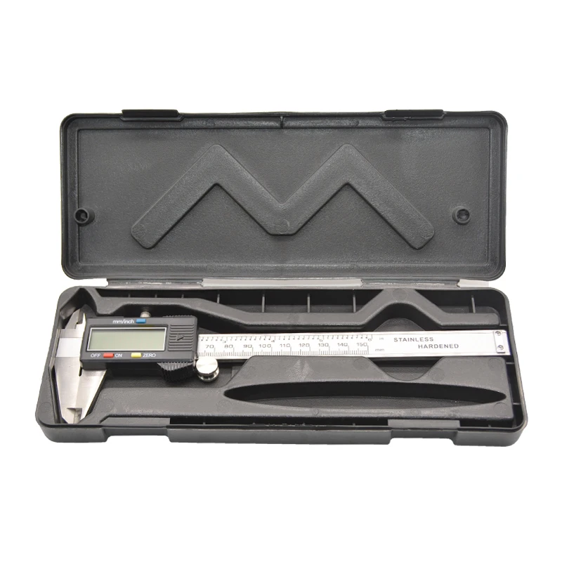 150 มม.ดิจิตอล vernier caliper ไมโครมิเตอร์ 6 นิ้วจอแสดงผลสแตนเลสโลหะ caliper เครื่องมือวัด