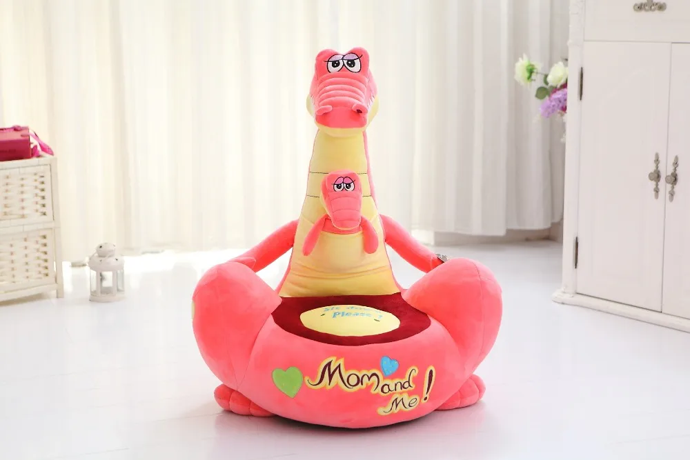 

red plush crocodile toy cartoon sofa crocodile doll children's tatami gift about 70cm