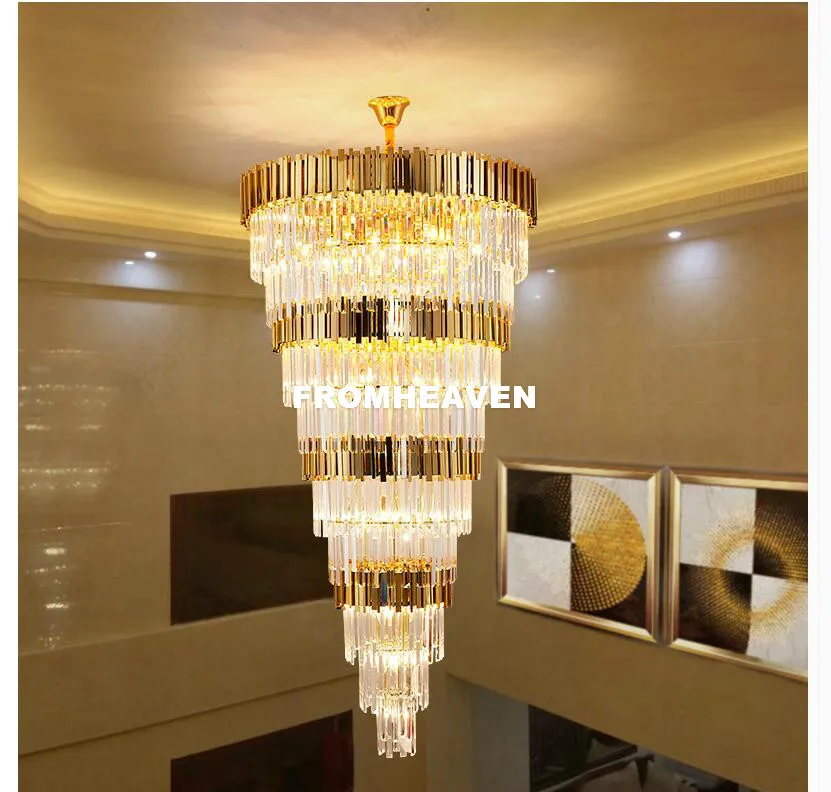 Free Shipping Modern K9 Crystal Pendant Lights D80cm Modern Living Room Kroonluchter Lamparas De Cristal LED AC Pendant Lighting