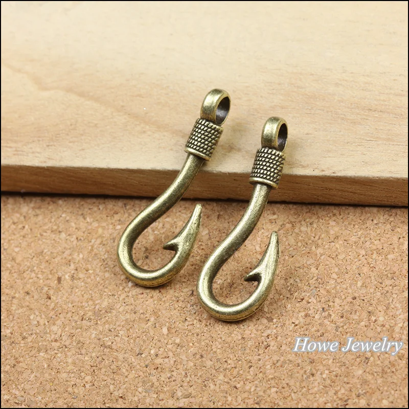 

50pcs vintage antique bronze fishing hooks charm fit for fashion earrings and maxi Necklaces & Pendants