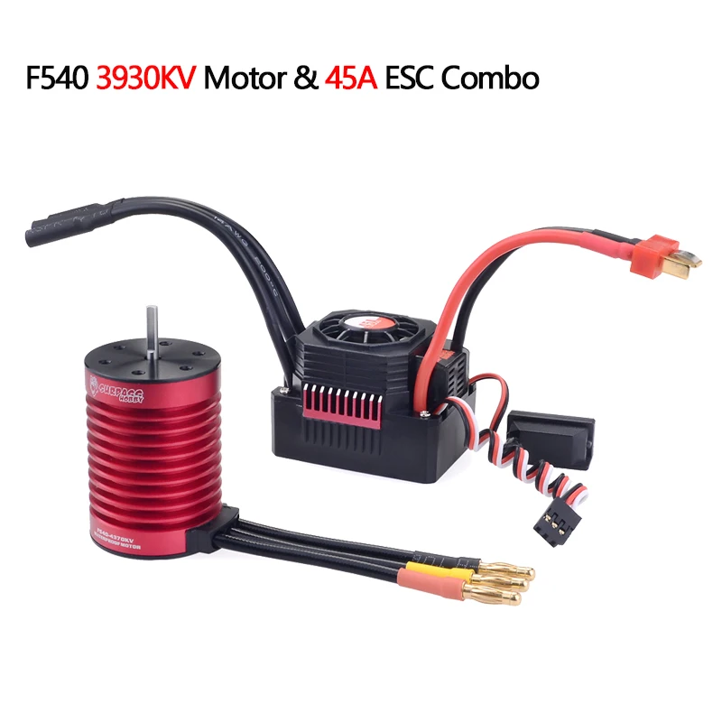 OVERTREFFEN HOBBY Wltoys 144001 124019 104001   RC Auto 3650 3660 F540 3600KV 5200KV 3930KV 4370KV Borstelloze Motor 45A 60A ESC