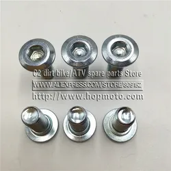 6pcs M8*20 bolt brake disc Dirt pit bike Off-road motorcycle Chinese Motocross Kayo160 T8 BSE small proud C disgusts dish screw