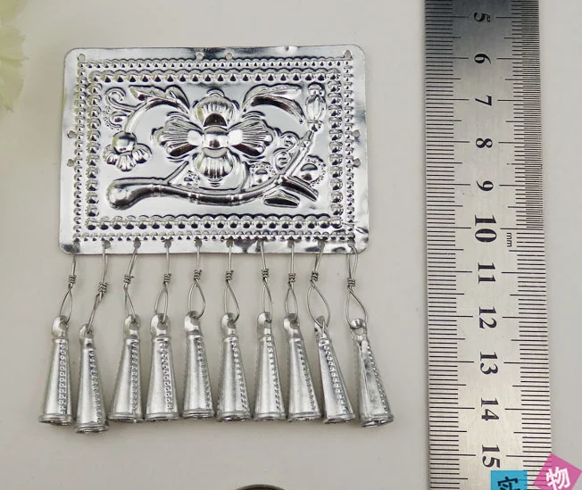 10 sztuk srebrne akcesoria ozdoba biżuteria Silverwork 3D kwiat Appliqued pierścionki srebrne wykończenia nowy Diy Handwork