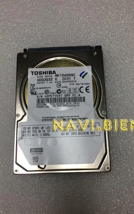 NEW Original Disk drive MK1060GSC HDD2G32 E ZK01 DC+5V 1.4A 100GB For Car HDD navigation systems