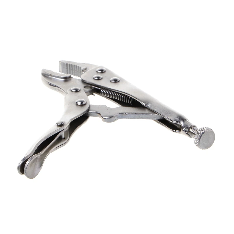 5 Inch Locking Pliers Ground Mouth Straight Jaw Lock Clamp Hand Tools 4XFD