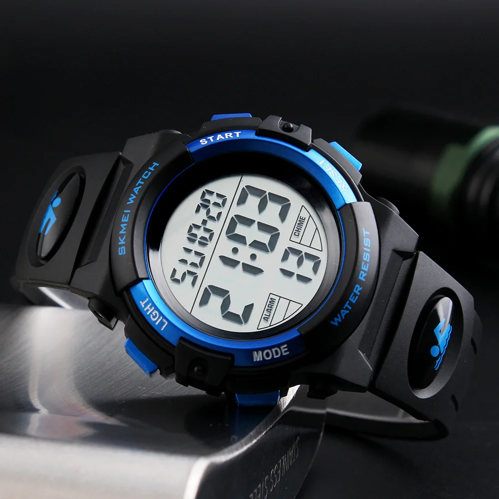 SKMEI Digital LED Children Watch Waterproof Swimming Girls Boys Clock Sports Watches Fashion Student Wristwatches NEW