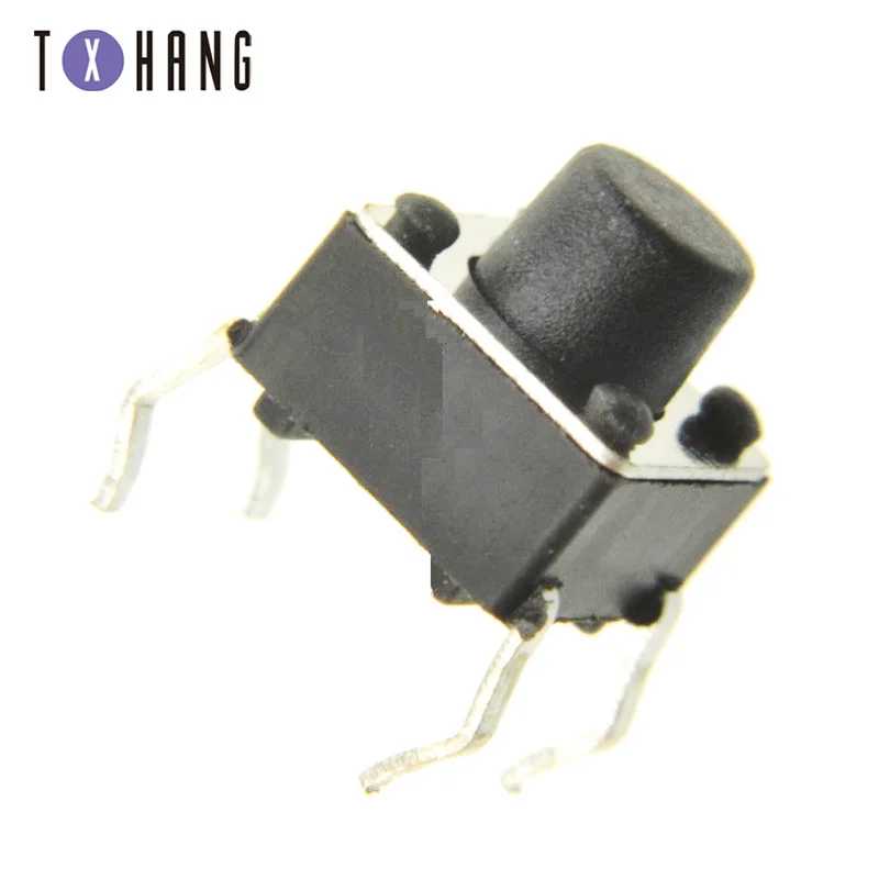 100PCS 4Pin 6*6 Micro Tact Push Button Switches DIP 6x6x4.3/5/6/8/10/12/13/14/15 MM 4.3mm 5mm 6mm 8mm 10mm 12mm 13mm 14mm 15mm