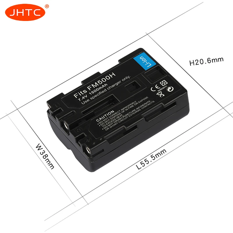 JHTC NP FM500H NP-FM500H Battery For Sony A57 A58 A65 A77 A99 A550 A560 Camera Battery 1500mAh