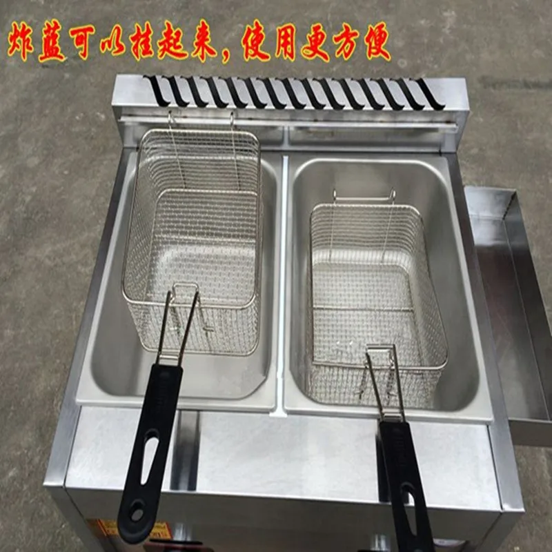 Gas heating stainless steel fryer fried chichen KFC potato frying machine  ZF