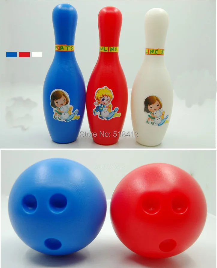 Balle de Bowling pour enfants, Puzzle, jouet Parent-enfant, dessin animé coloré, sport en plastique, jouets classiques pour enfants, cadeaux 2021