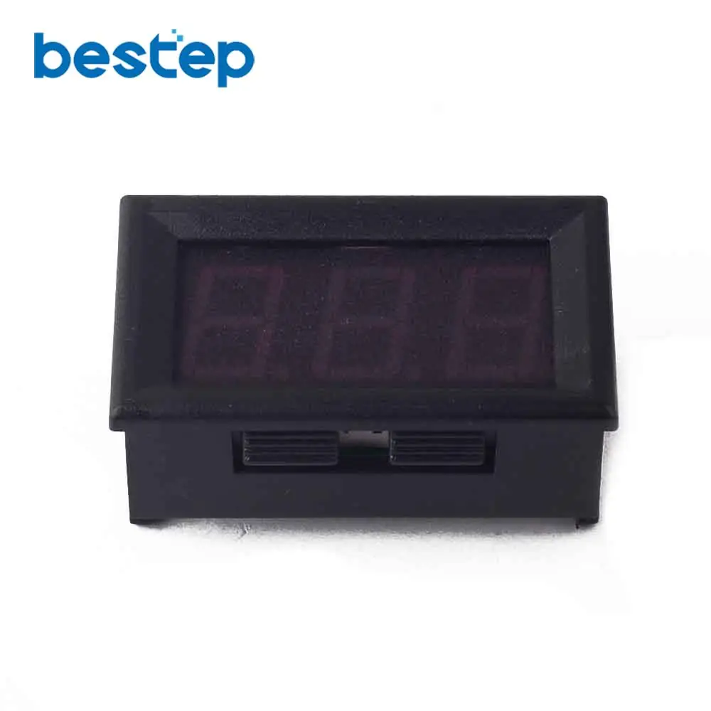 1PCS 3.50-30V Digital Display Voltmeter Red with Reverse Connection Protection