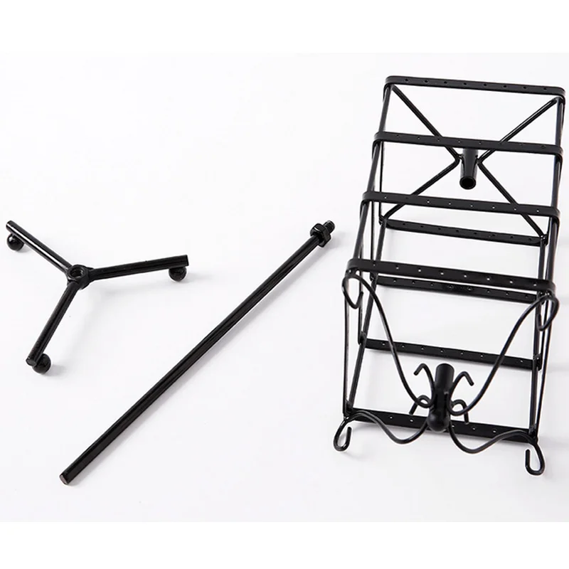 Top selling Jewelry organization Multifunctional Metal Display Stand Holder Round 96 Holes Earring Stud Necklace Jewelry Display