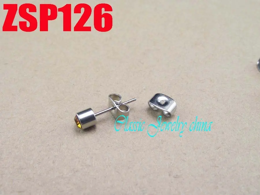 Stainless steel Earring parts back Plug fashion jewelry accessories findings components ZSP126