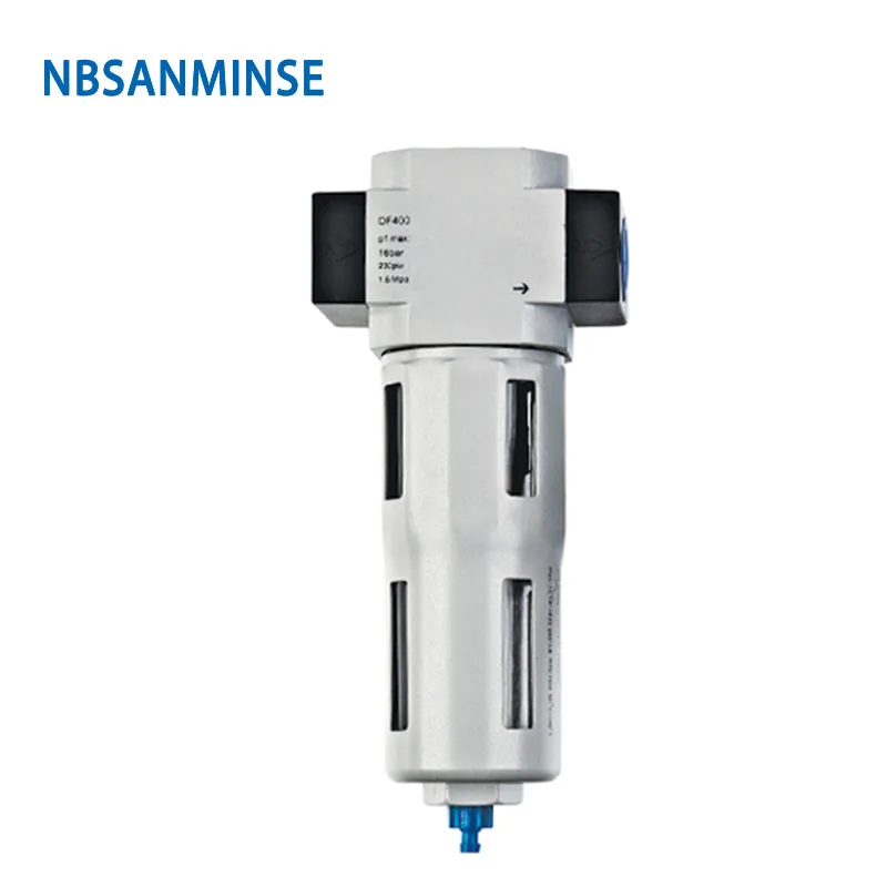 NBSANMINSE M5 1/8 1/4 3/8 1/2 3/4 1 OC DC DF 200 Air Filter Compressor Regulator Lubricator Units Air Filter Auto Drain