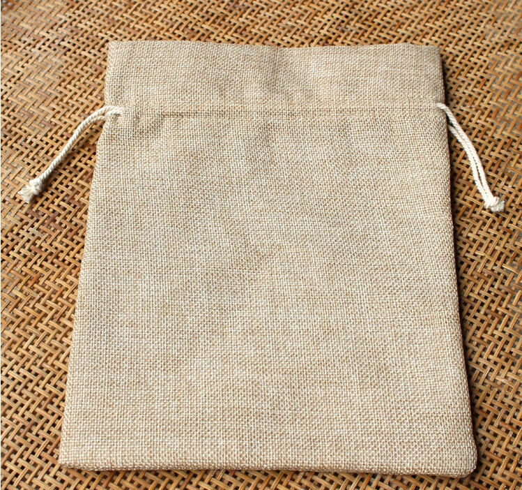 10*14cm 1000pcs Vintage Style Jute Sacks Drawstring Gift Bags For Jewelry/wedding/christmas/birthday Packaging Linen Pouch Bags