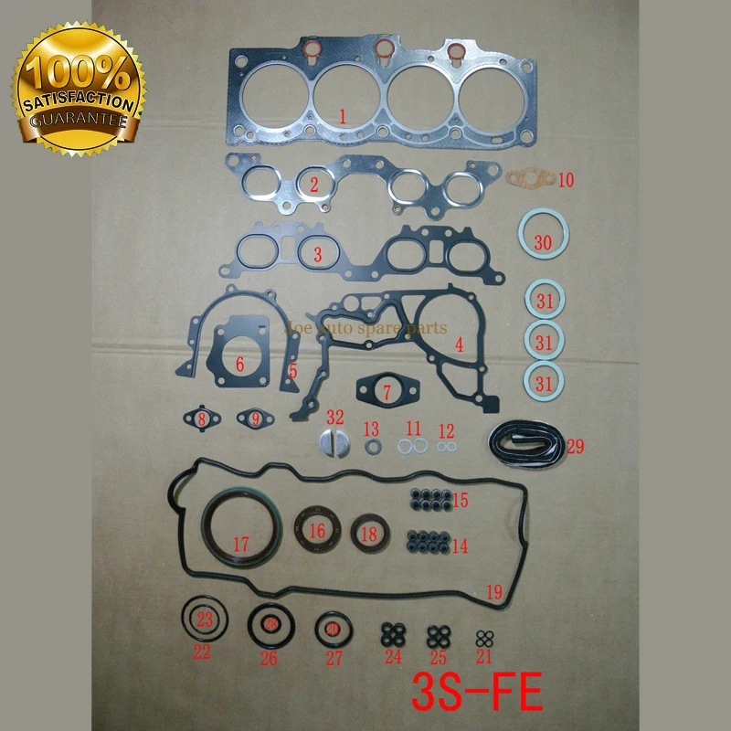 3S 3SFE Engine Full gasket set kit for TOYOTA CAMRY CARINA 2.0 1998CC 16V DOHC 1986-1992 04111-74191 01-52860-03 S80991-02