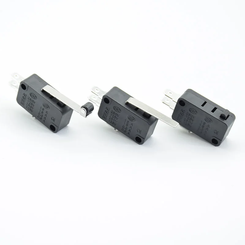 5PCS/LOT Micro Roller Long Handle Lever Arm Normally Open Close Limit Switch ZW7-0/1/2  16A torch switch