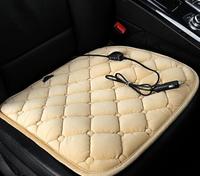 Black 12V Car Heating Warm Pad Winter Car General Seat Car Electric Heating Cushion Usb Socket