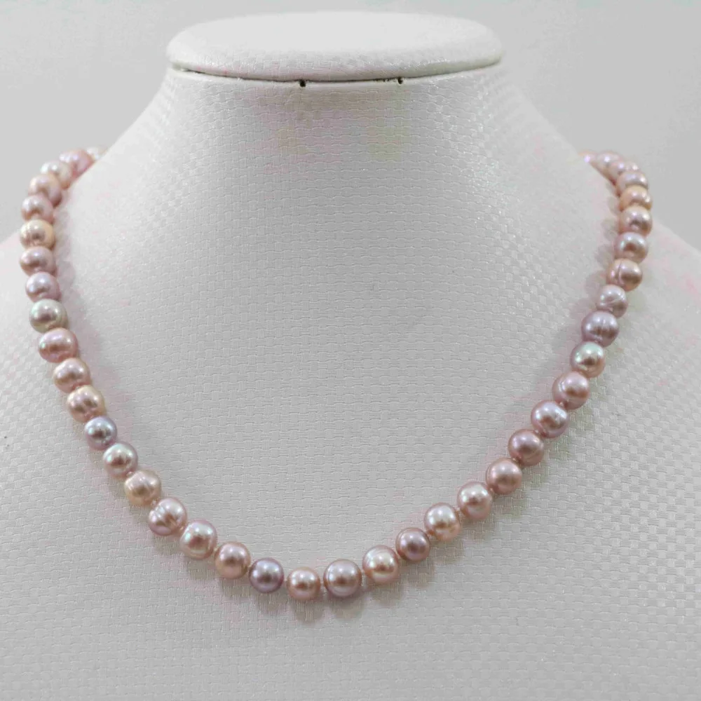 Charming 8-9mm Multicolor Akoya Pearl Necklace