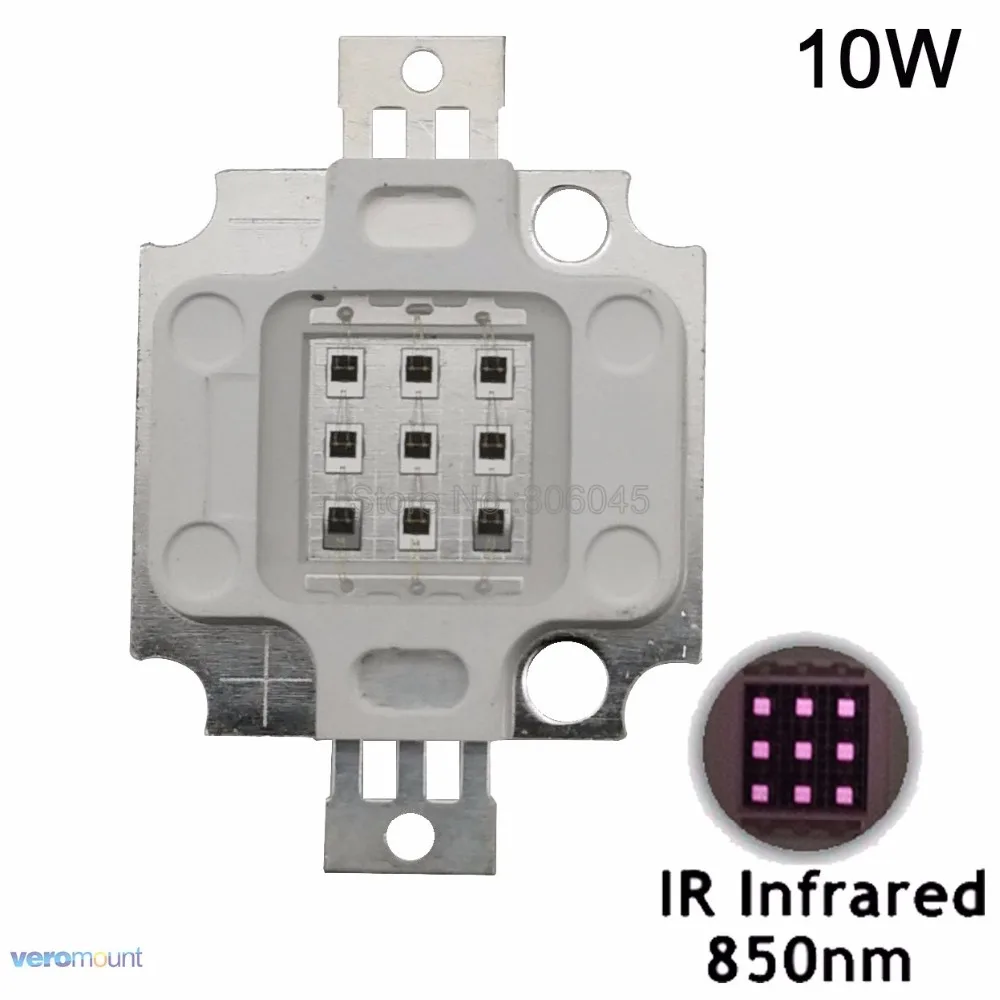 Luz emissora de led integrada, 10w, infravermelho ir 850nm, multichip de alta potência, 42 * 42mil, chip de depilação 1050ma 4.5-5.5v 900-1000mw