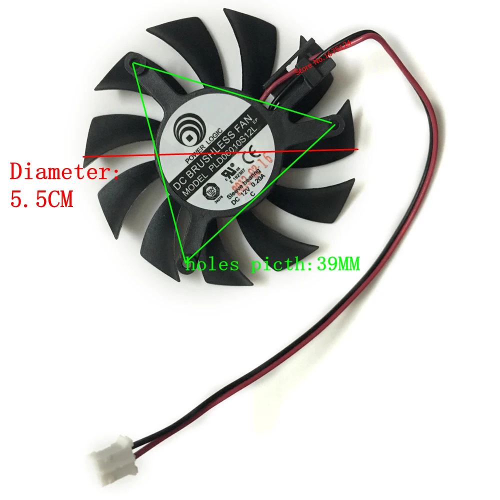 Computer Radiator Cooler Fans PLD06010S12L Hydraulic Bearing Cooling Fan For Graphics Cards Video Card Cooling