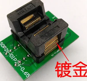 SSOP28 to DIP28 Socket CNV-SSOP-34/OTS-28(34)-0.65 IC programmer socket adapter