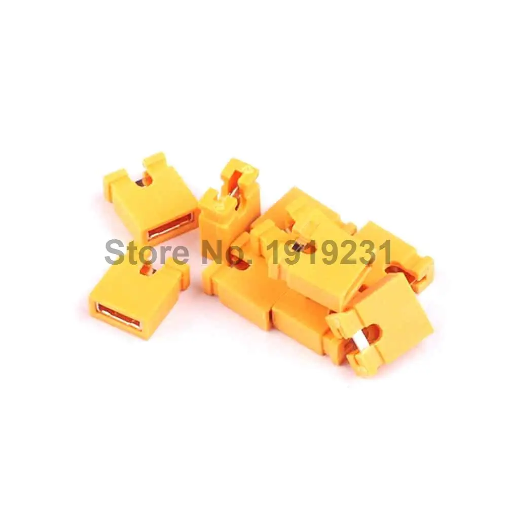 100PCS Yellow 2.54mm Jumper Cap mini Jumper Short Circuit Cap Contion