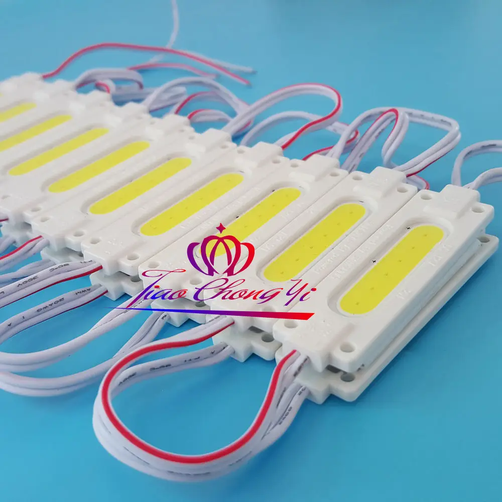 20X 2W 12 V Wit Injectie Cob Led Module Licht IP67 Lamp Voor Reclameborden