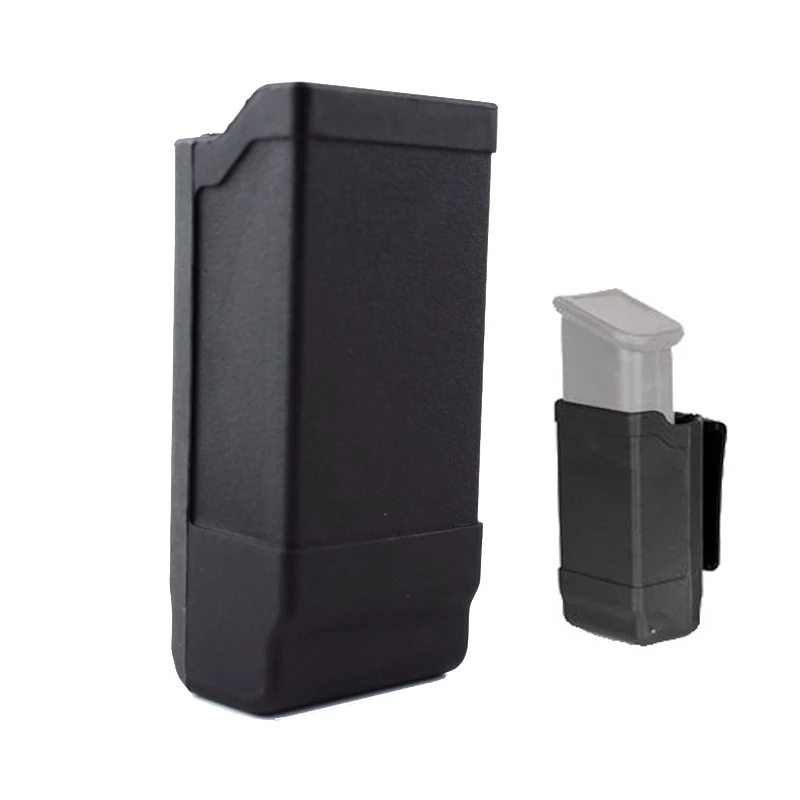 Military hunting tactics leather sleeve quick-pull jacket 9mm magazine bag, suitable for Glock 17 19 HK USP M9 Sig P226