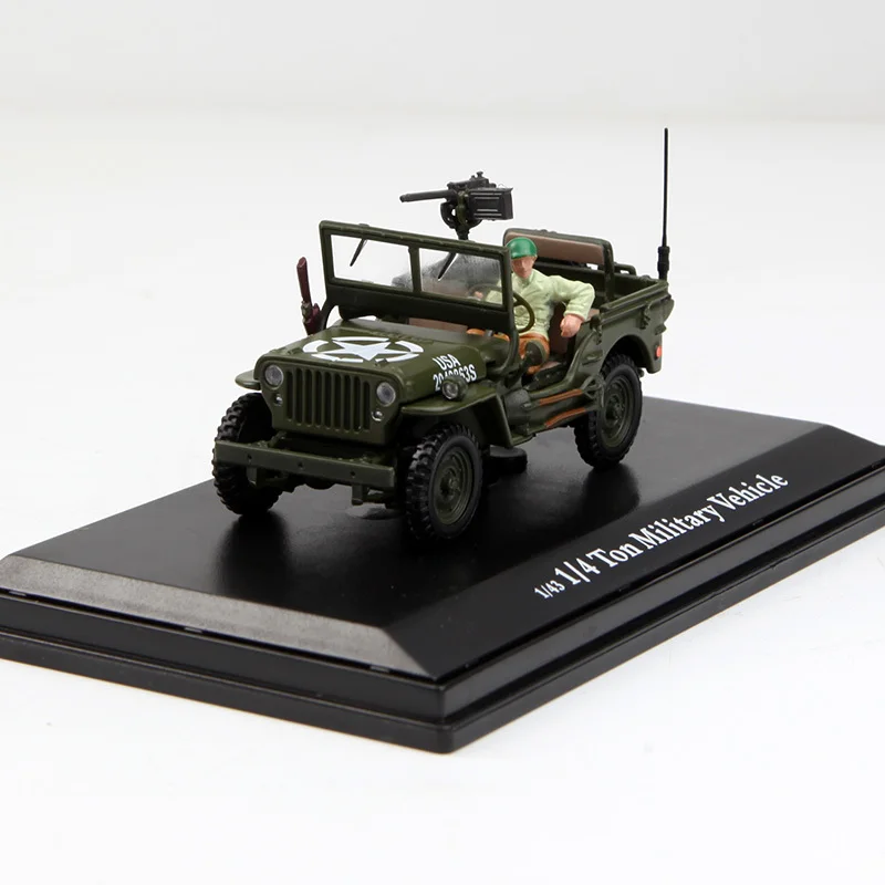 New Special Die-cast Metal 1/43 World War Ii American Willis Suv Desktop Display Collection Model