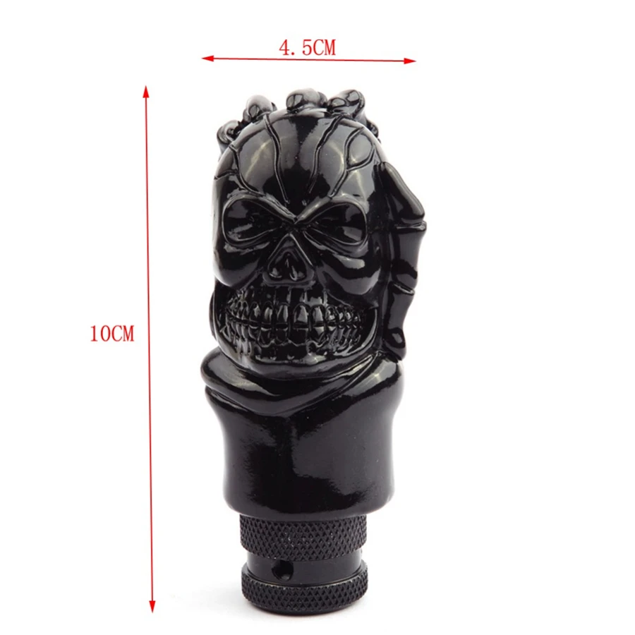 Universal ABS Skull Head Car Gear Shifter Knob Skull Shifter Lever Fit For Manual Transmission