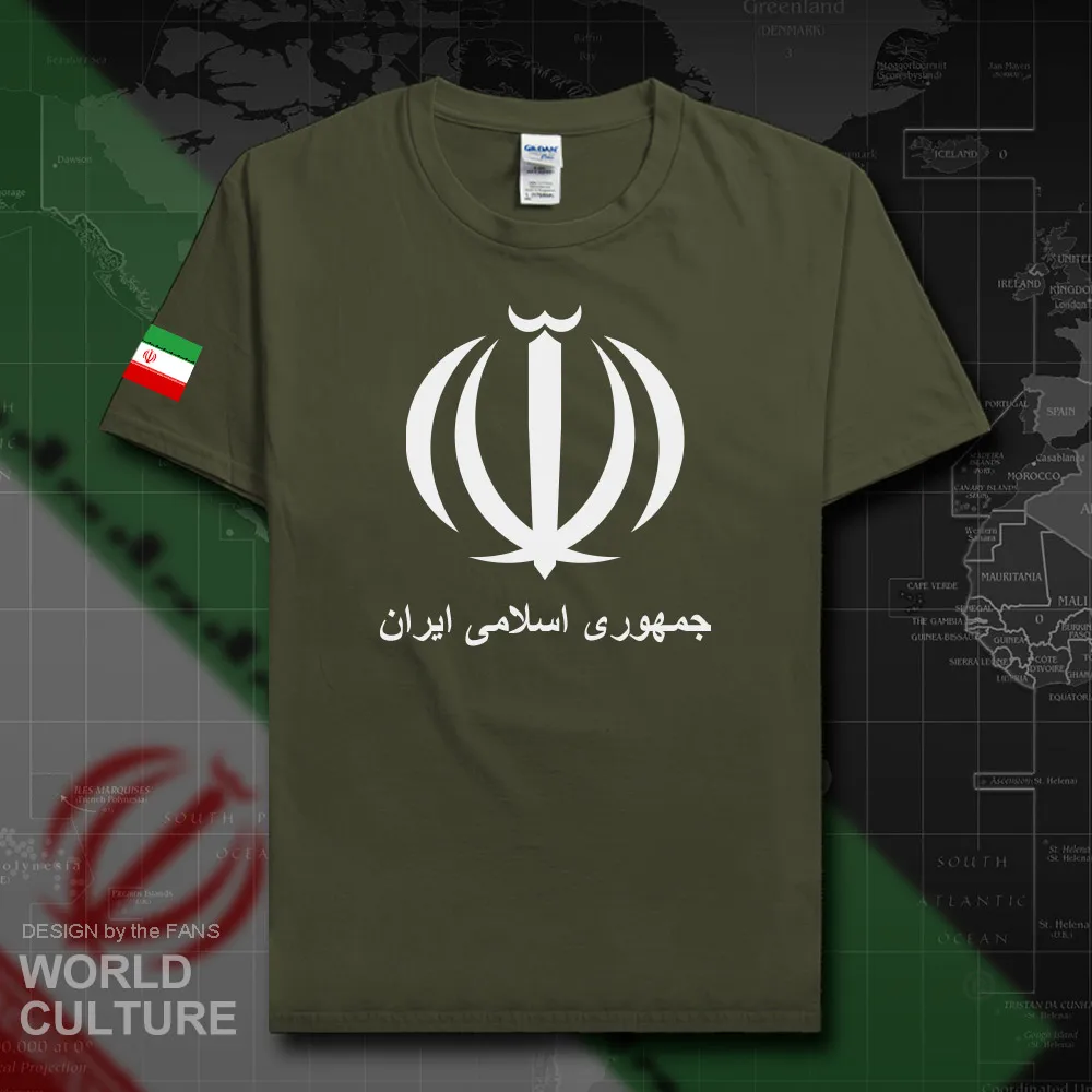 Iran Islamic men t shirts fashion 2018 jerseys nation team 100% cotton t-shirt meeting fitness brand clothes tees IR tops new 20