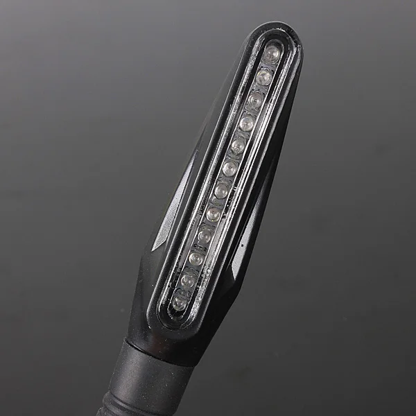 4pcs Fashion Universal flowing water flicker led motorcycle turn signal Indicators Blinkers Flexible Bendable Amber light lamp