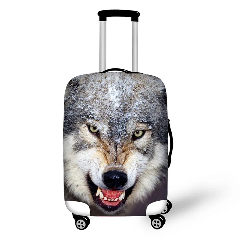 Ferocious animals luggage protector cover suitcases covers Waterproof luggage covers accessory bags travel trolley case cover