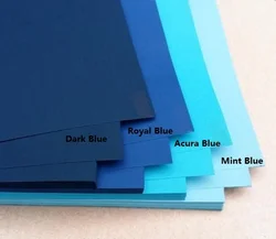 20 Sheets Size A4 Blue Matte Cardstock Thick Paper For Scrapbook Craft Cardmaking 230GSM Thickness