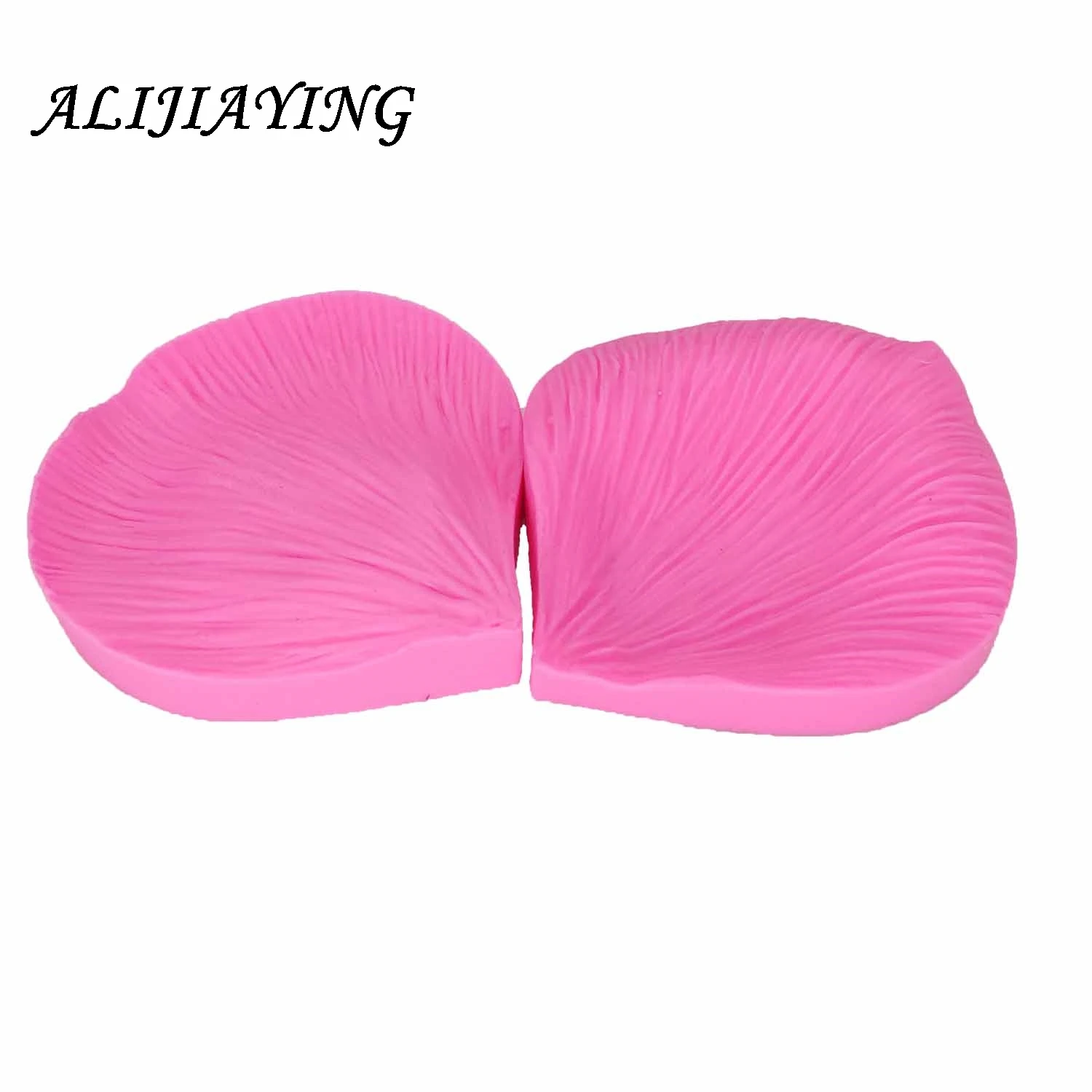 2Pcs/set Big Rose Flower petal Silicone Fondant Molds Leaf stamper Cake Decorating Tools suitable for polymer clay D1285