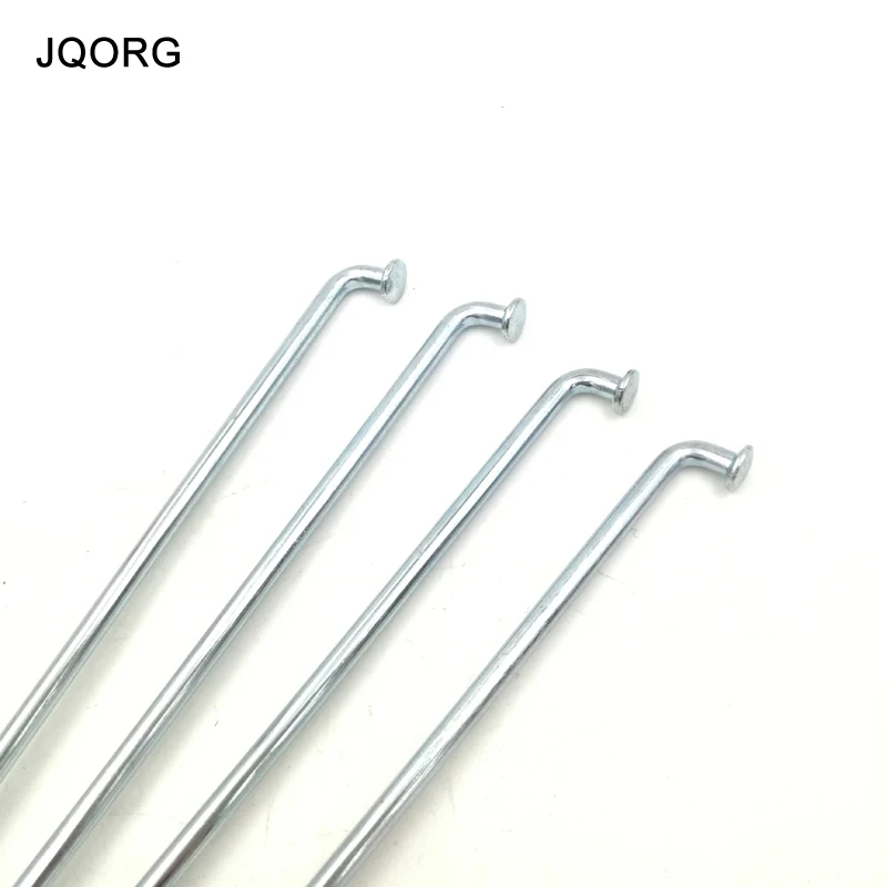 JQORG Spokes 8G Diameter 4.0mm Motorcycle Spokes Galvanization Surface Electric Motorcycle Spokes J-BEND Electric Bike Spokes