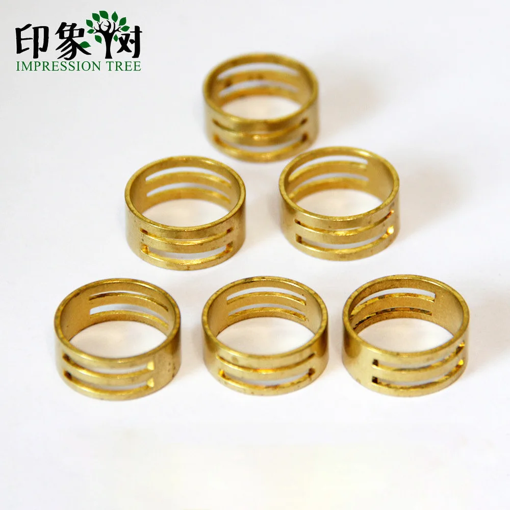 2Pcs 19*8mm DIY Beads Raw Brass Jump Ring Opening Closing Finger Tools Handmade For Jewellery Components Making Accessories 1185