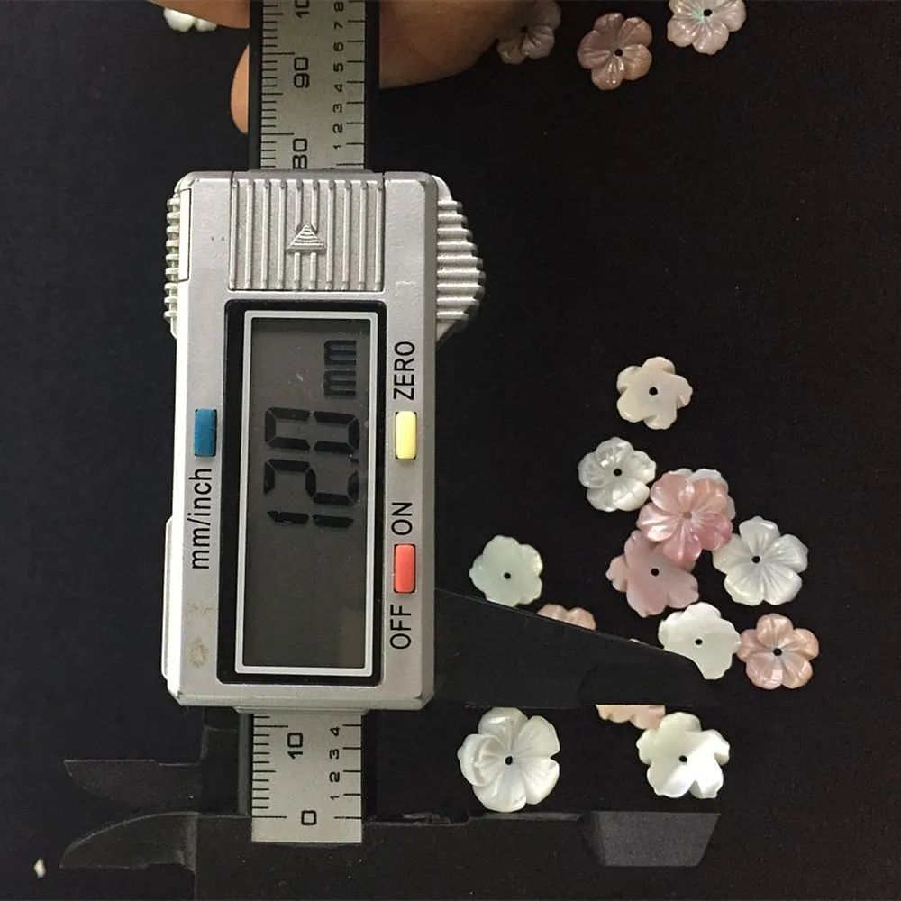 10pcs/Lot Natural Shell Beads White Pink Pearl Shell Flower Spacer Square Beads For Jewelry Making Bracelet Necklace Accessories
