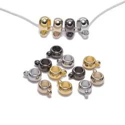 50Pcs/lot Pendant Clip Clasps Bail Hooks CCB Big Hole Bead Spacer Loose Beads Connector For Jewelry Making Supplies