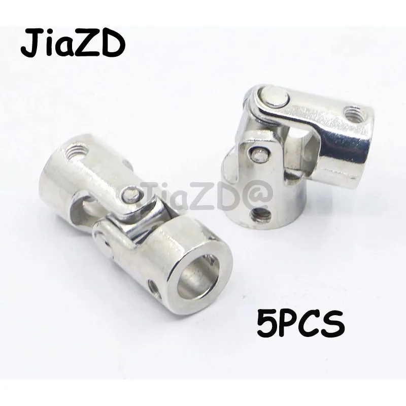 

5pcs 2/2.3/3/3.17/4/5/6mm Car Boat Model Metal universal joint couplings Steel Shaft Connector Crossing Shaft To DIY RC Toy