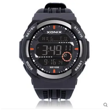 Men Sports Wristwatch Digital Waterproof 100m Multifunction Outdoor Watch LED Light World Time Swim Climb