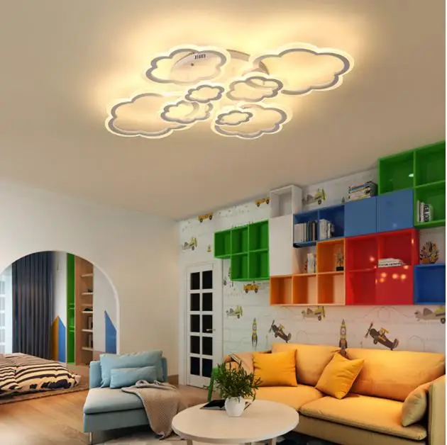 

White Clouds High Power LED Ceiling Chandelier For Living Room Bedroom Home Modern Led Chandelier Lamp Fixture