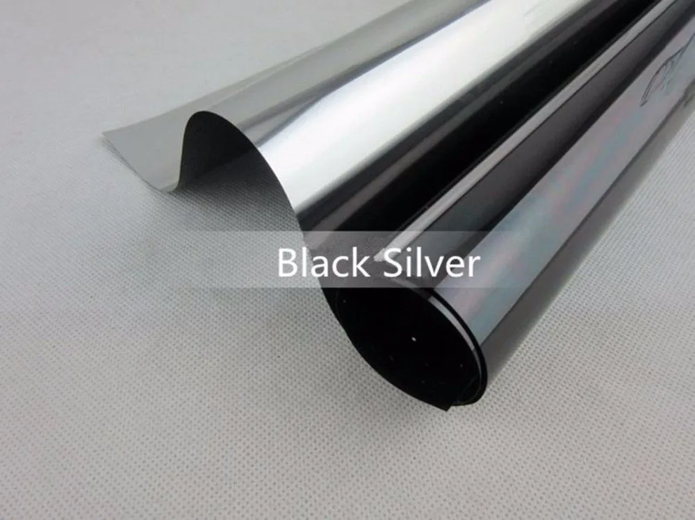 HOHOFILM Black silver One Way Mirror window film Low Reflective Window tint For Home Office glass sticker Tint Roll