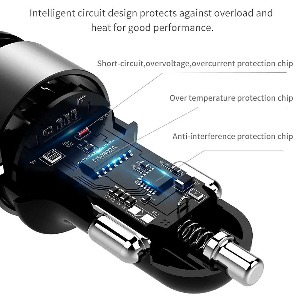 FLOVEME 5 فولت 3.6A شاحن سيارة المزدوج USB سريع شاحن ولاعة السجائر شاحن سيارة آيفون شاومي سامسونج شواحن الهاتف المحمول