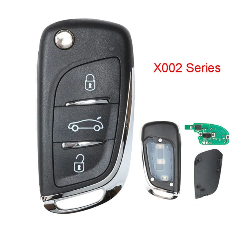 

XHORSE 10PCS DS Style (English Version) Universal Remote Key Fob 3 Button for VVDI Key Tool , X002 Series