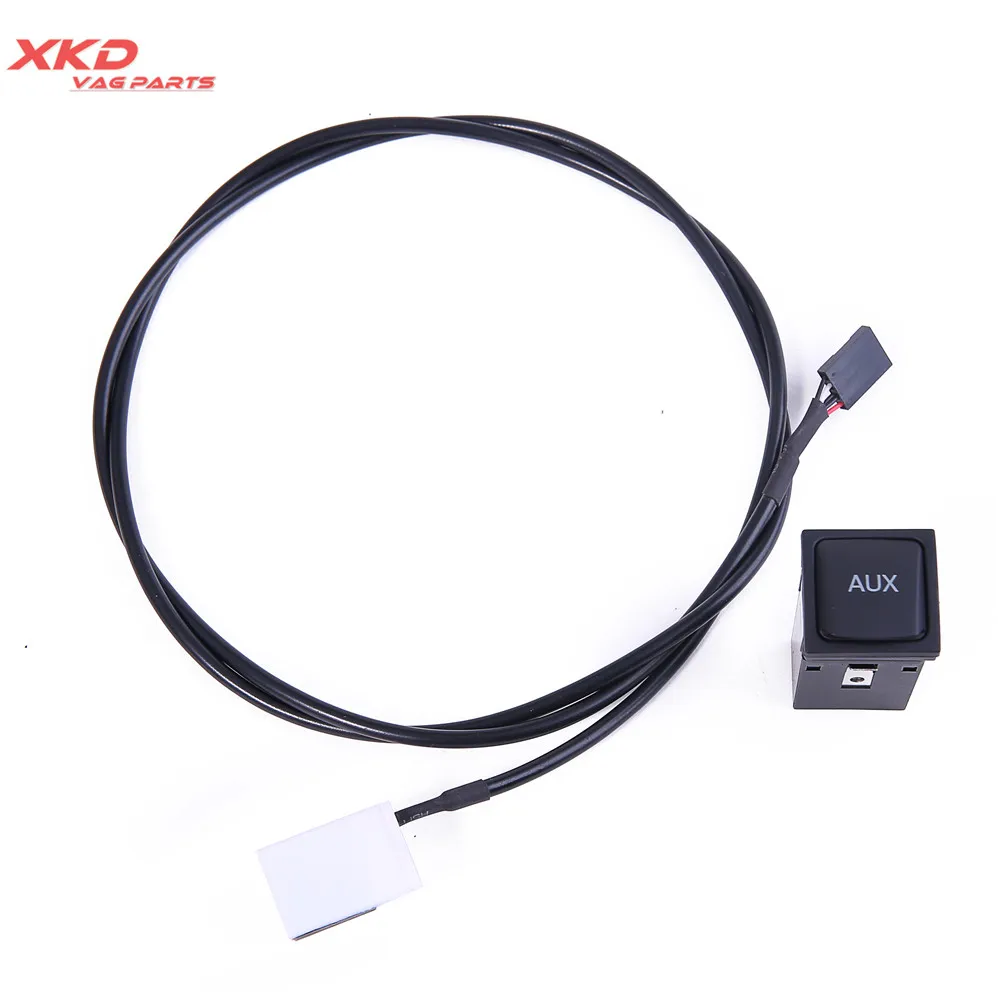 AUX Audio Switch Plug Cable For VW Jetta MK5 Golf G-TI MK5 6 RCD510 RNS510  5KD 035 724