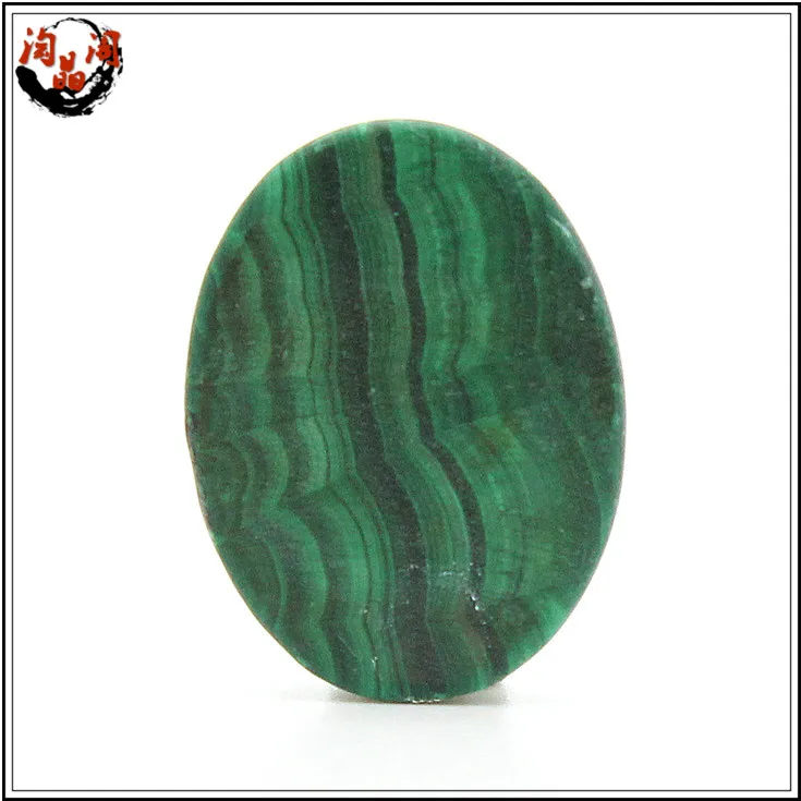 Natural exquisite African imports of Malachite Cabochon gems inlaid ring pendant necklace Shi Ke nude DIY jewelry