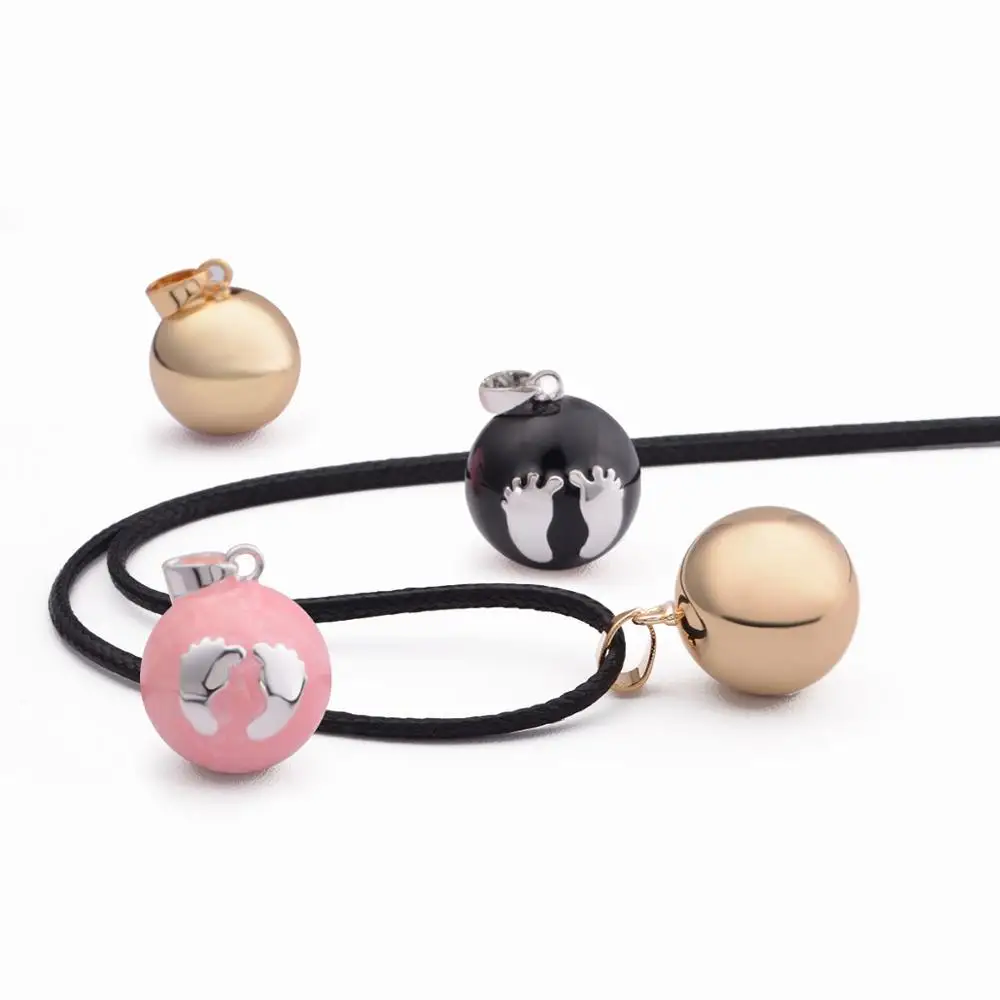 EUDORA Pregnancy bola 14mm 16mm 18mm 20mm Harmony Bola Ball Pendants Chime Ball Necklace Fine Jewelry For Pregnant woman B100